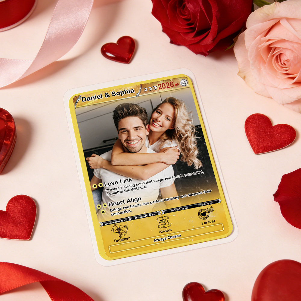 Personalisierte Karte Für Paare, Individuelle Jahrestagskarte Mit Paarfoto Im Anime-stil – Das Perfekte Geschenk Für Verliebte - MeineFotoTassen