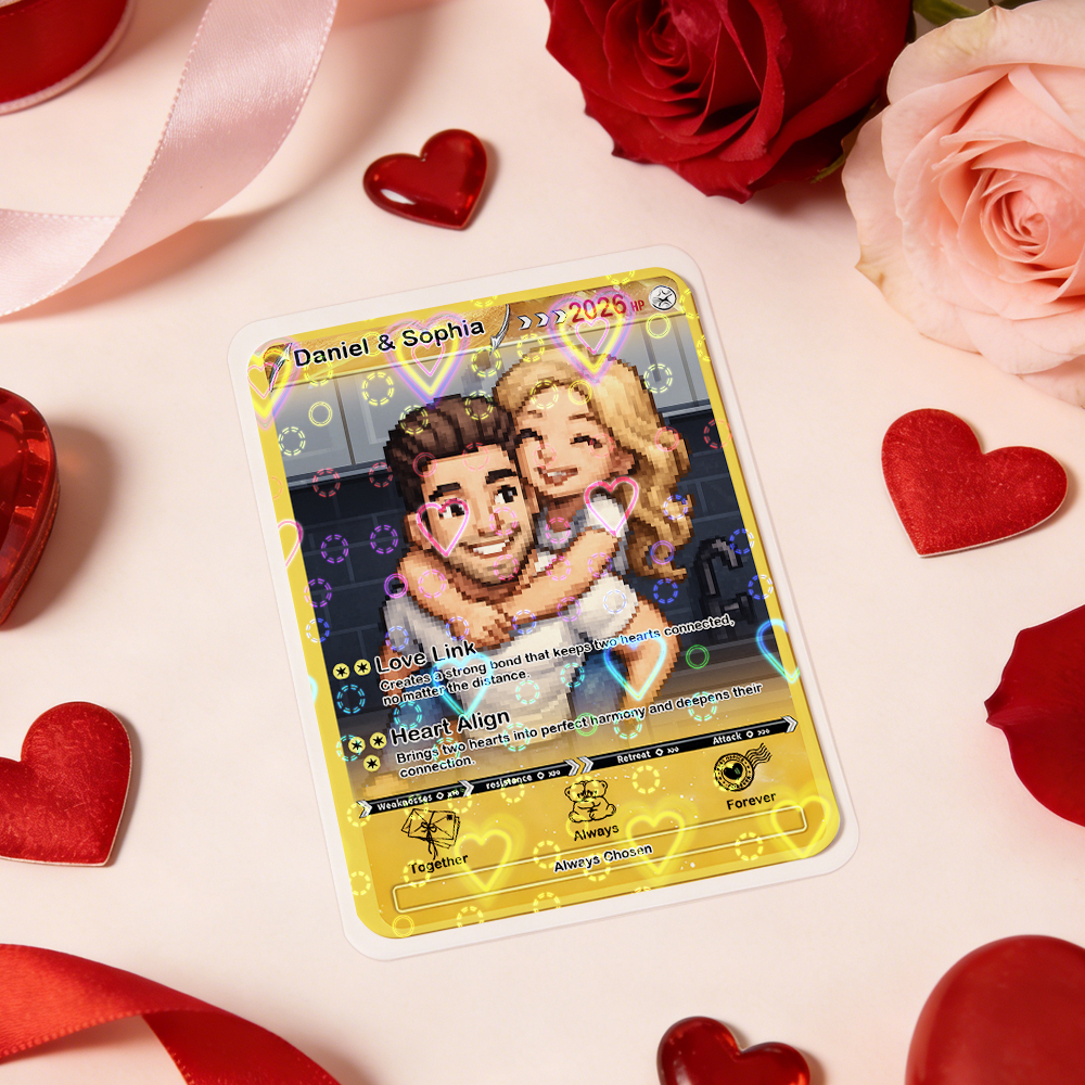 Personalisierte Karte Für Paare, Individuelle Jahrestagskarte Mit Paarfoto Im Anime-stil – Das Perfekte Geschenk Für Verliebte - MeineFotoTassen