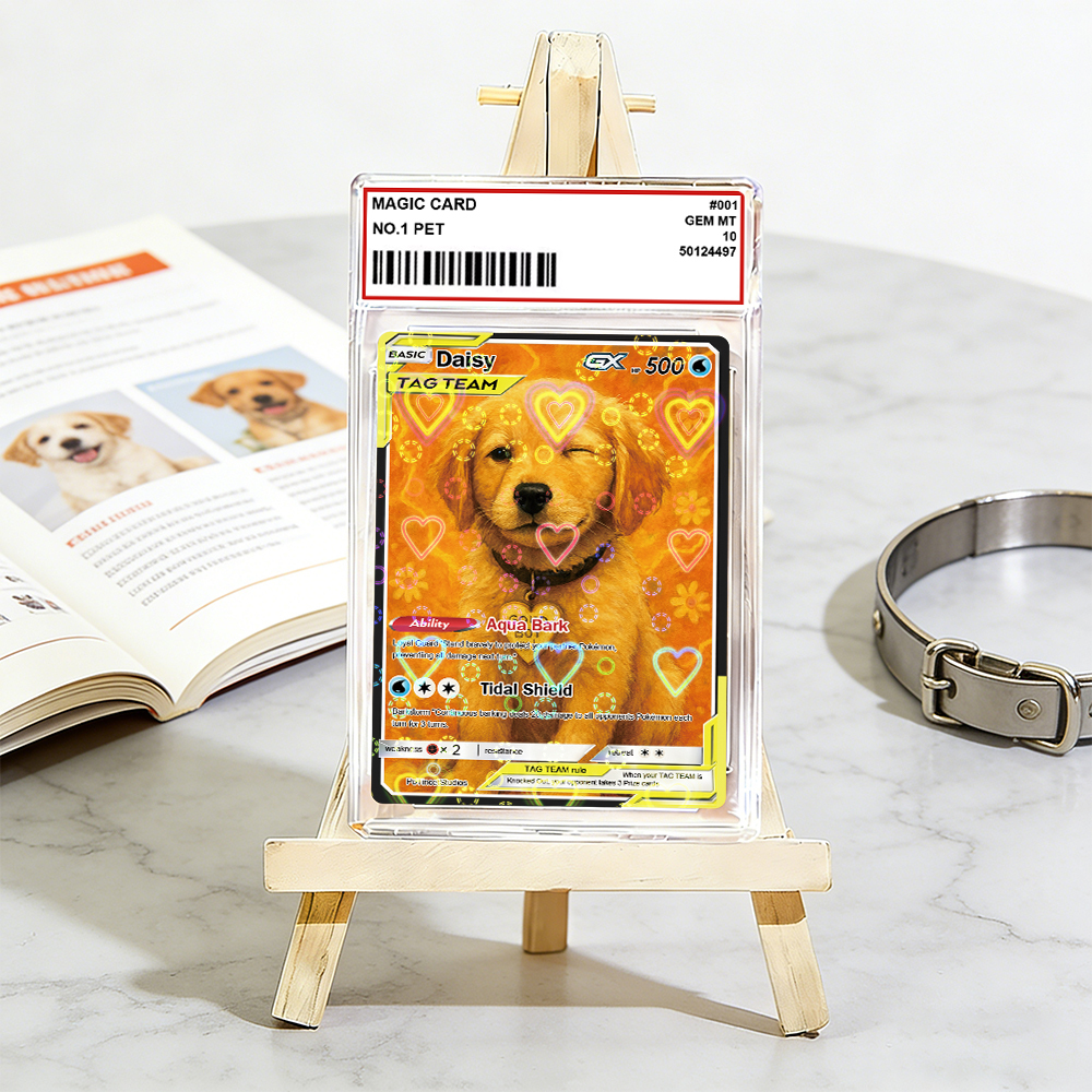 Personalisierte Sammelkarte Mit Anime-motiven Für Haustiere – Das Perfekte Weihnachtsgeschenk Für Tierliebhaber - MeineFotoTassen