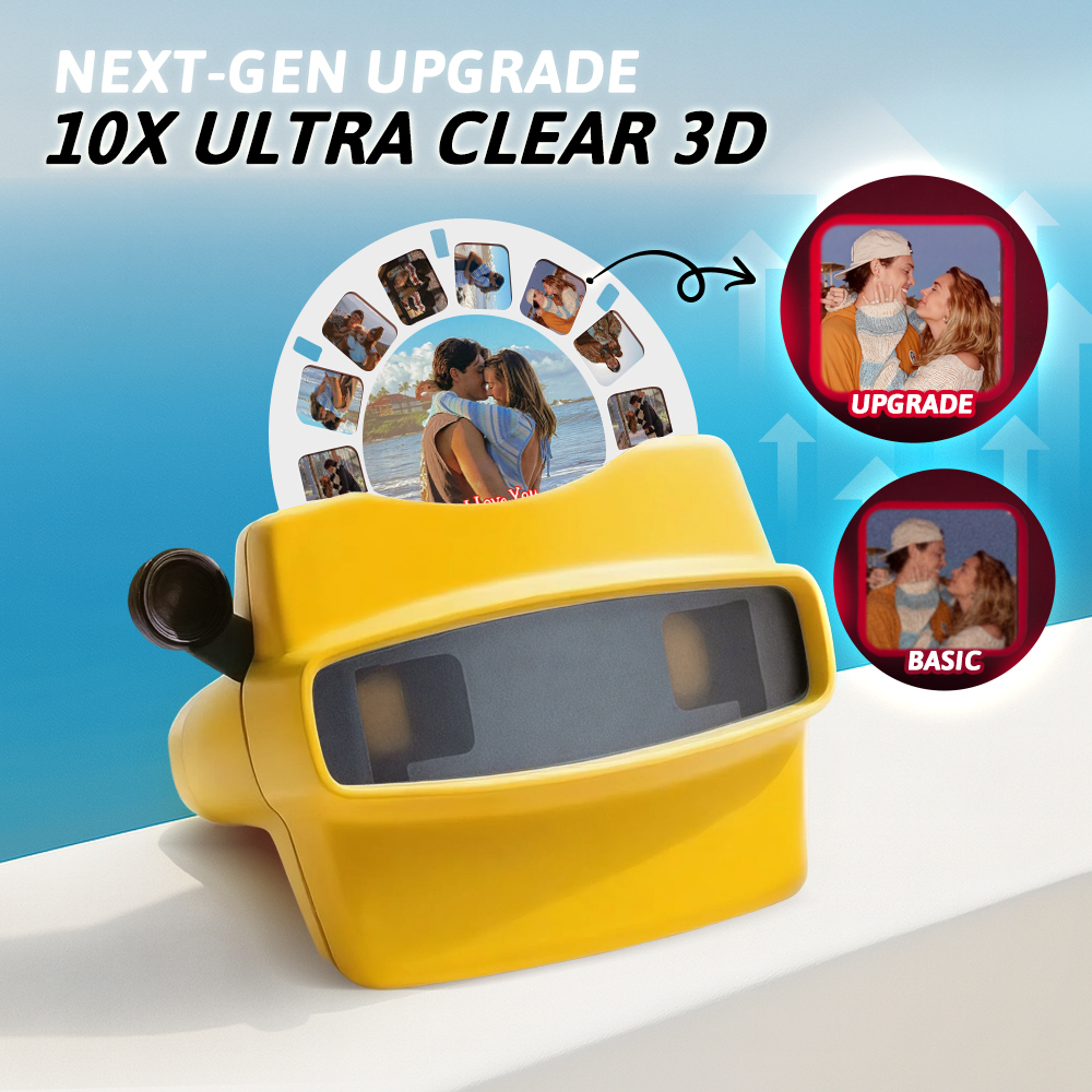 Individuell Gestaltbarer 3d-sucher Und Filmrolle – Personalisiertes Geschenk Mit Ihren Eigenen Fotos – Text- Und Fotobetrachter – Verschiedene Filme Verfügbar - MeineFotoTassen