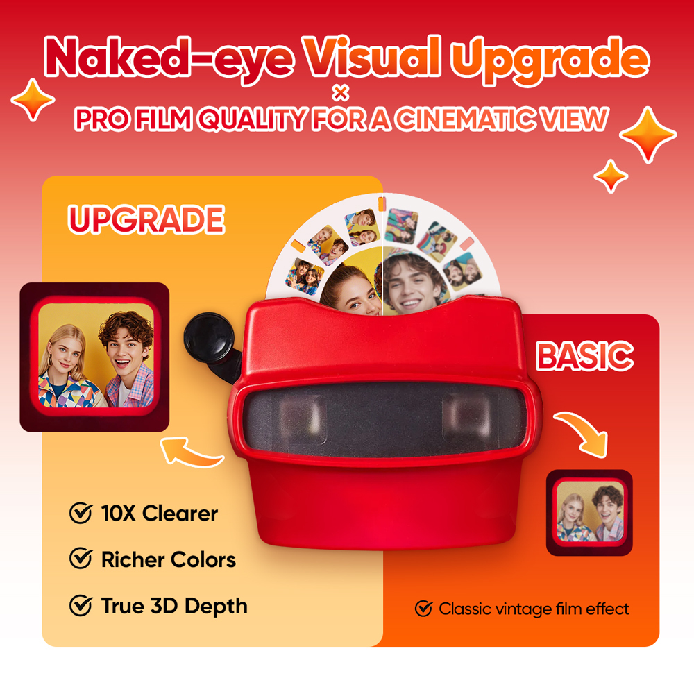Individuell Gestaltbarer 3d-sucher Und Filmrolle – Personalisiertes Geschenk Mit Ihren Eigenen Fotos – Text- Und Fotobetrachter – Verschiedene Filme Verfügbar - MeineFotoTassen