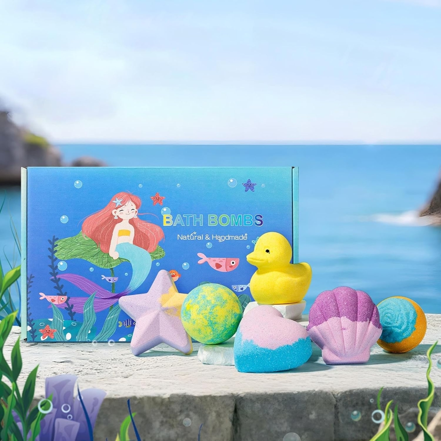 (vorbestellung, Versand Am 28. März) Meeresüberraschung Badebomben Für Kinder: Sprudelnde Badebomben Mit Meerestier-überraschung – Das Perfekte Geschenk Für Kinder - MeineFotoTassen