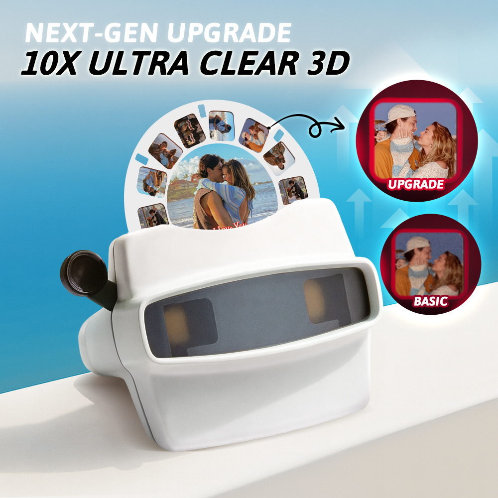 Individuell Gestaltbarer 3d-sucher Und Filmrolle – Personalisiertes Geschenk Mit Ihren Eigenen Fotos – Text- Und Fotobetrachter – Verschiedene Filme Verfügbar - MeineFotoTassen