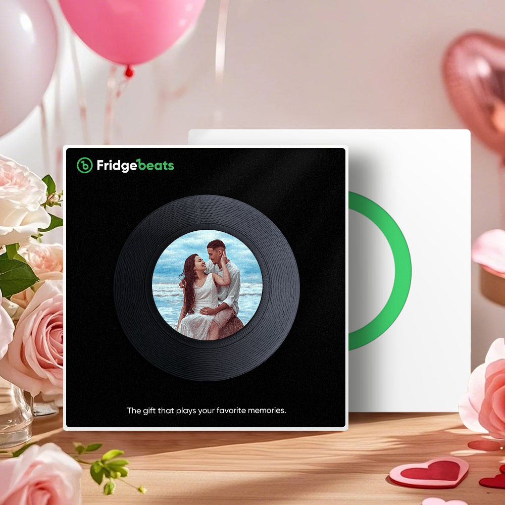 Valentinstagsgeschenk, Individueller Song-kühlschrankmagnet Mit Foto, Unterstützt Nfc-funktion, Geschenke Für Männer Für Freundin - MeineFotoTassen