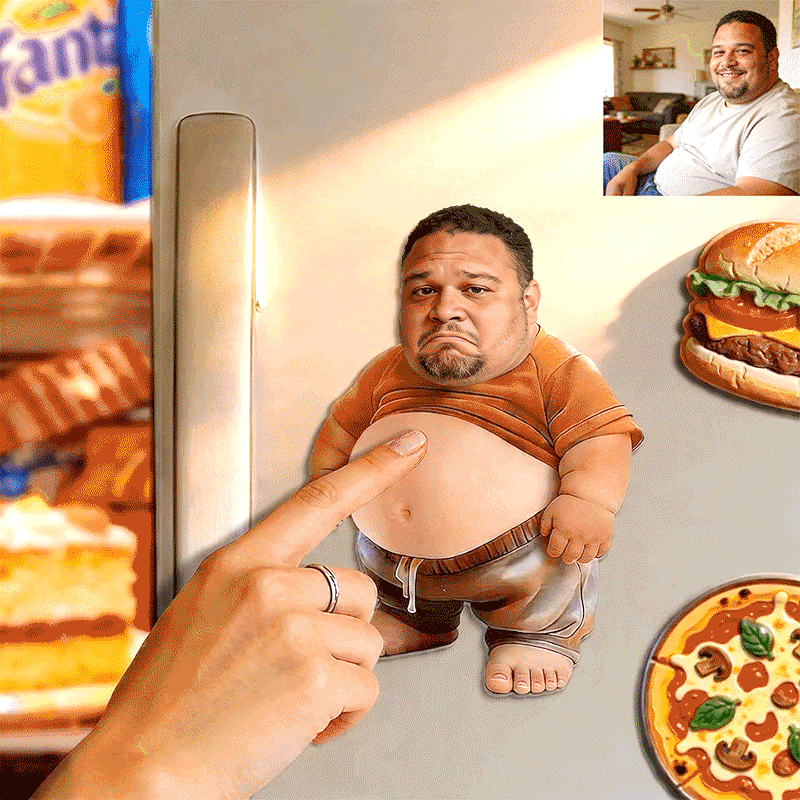 Individuell Gestaltbarer, Stoßdämpfender Fotoaufkleber Mit Weichem Bauch – Ein Süßes Und Lustiges Geschenk Für Paare Und Freunde.