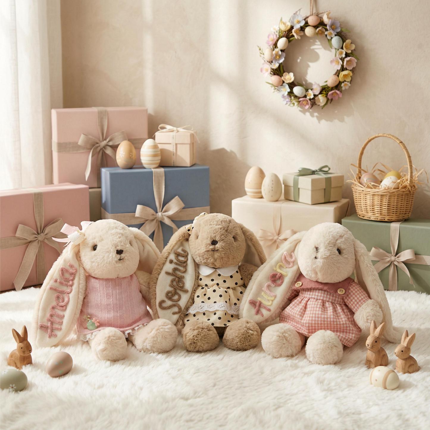 Personalisiertes Hasenplüschtier: Hasenpuppe Für Das Kinderzimmer, Stofftier Für Die Kindertagesstätte, Geschenk Für Die Babyparty - MeineFotoTassen