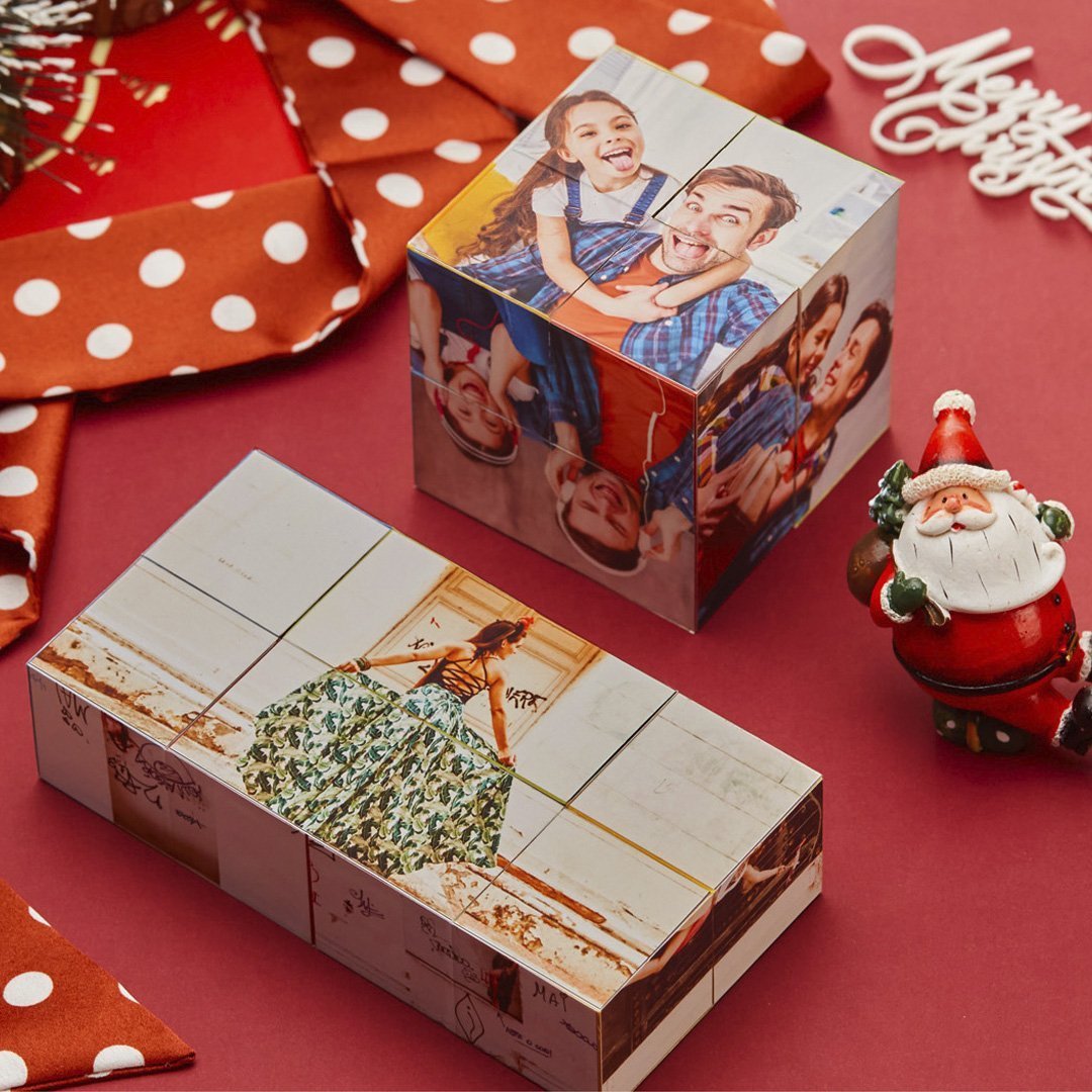 Father's Day Gifts Custom Rubic Cube Magic Folding Photo Rubic's Cube