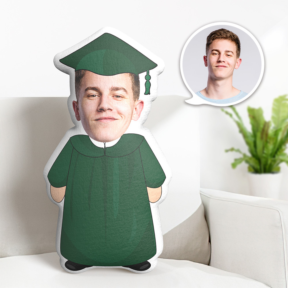 minime-1 Personalized Face Picture Minime Throw Doll Custom Christmas Minime Throw Pillow