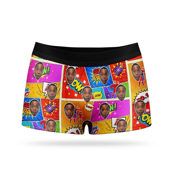 Personalized Underwear for Dad Funny Father's Day Underwear Father's Day Boxer Briefs
