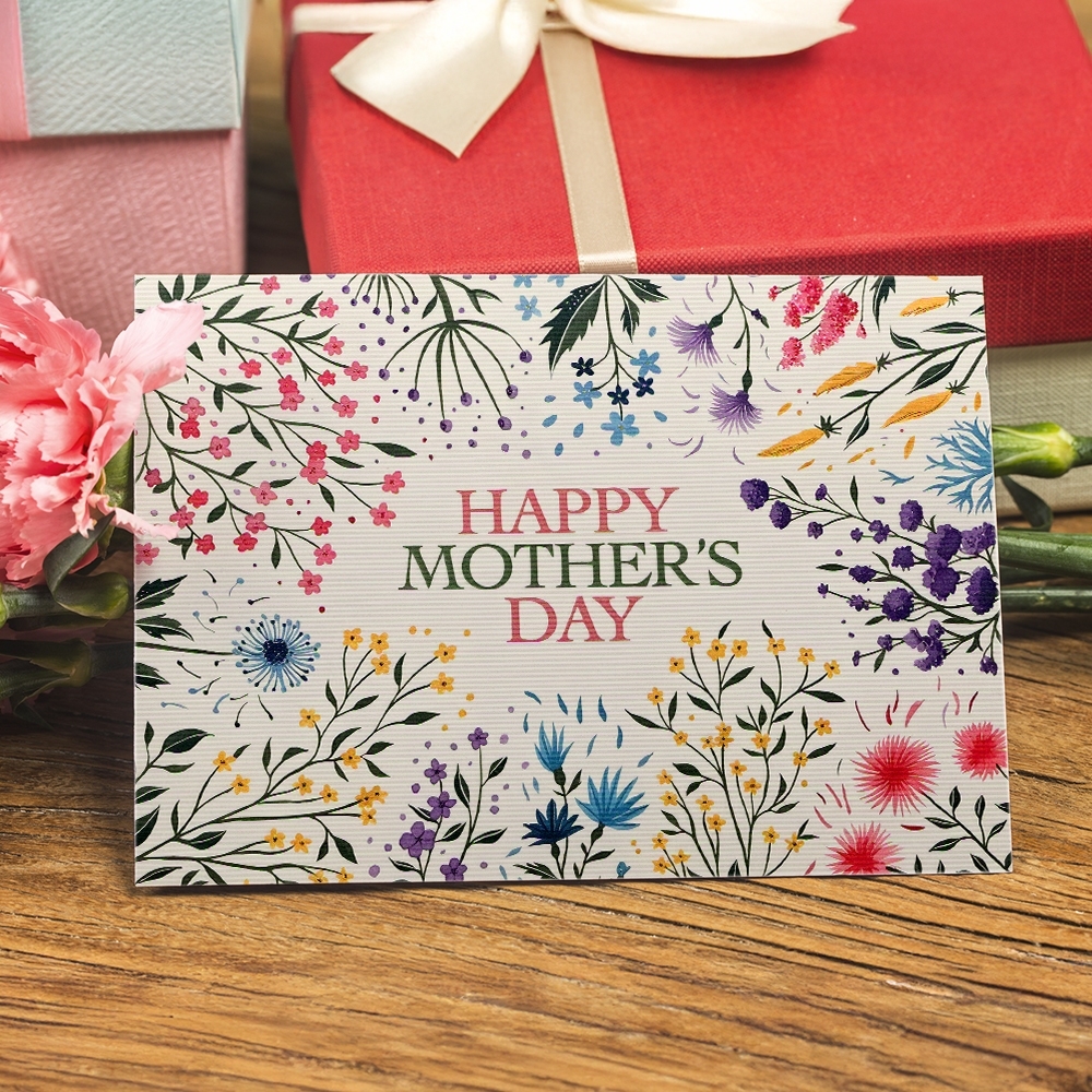 Happy Mother’s Day Card Mother’s Day Card for Mom Watercolour Card