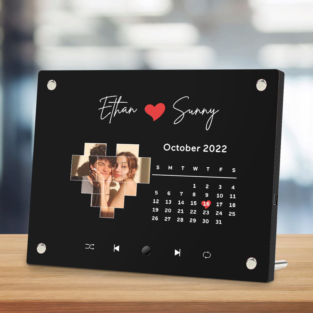 Custom Music Picture Frame Custom Spotify Frame Personalized Photo Frame Anniversary Gifts for Couple - MyPhotoMugs