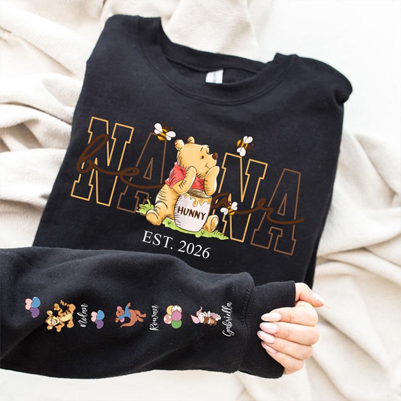 Custom This Mama Bear Hunny Bee Sweatshirt With Kid Names