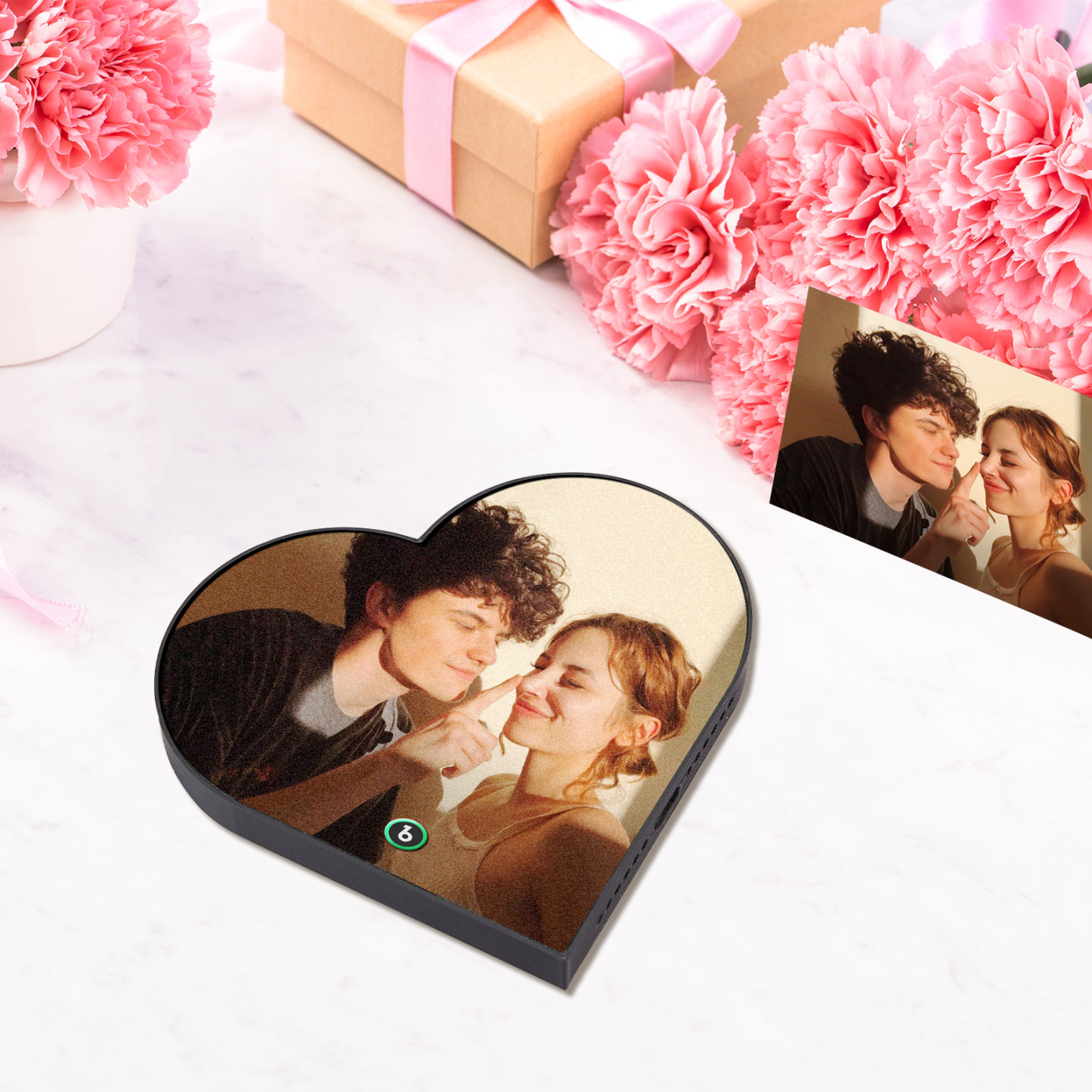 Custom Music Fridge Magnet Custom Heart Frame Album Fridge Magnet Music Wall Photo Sticker