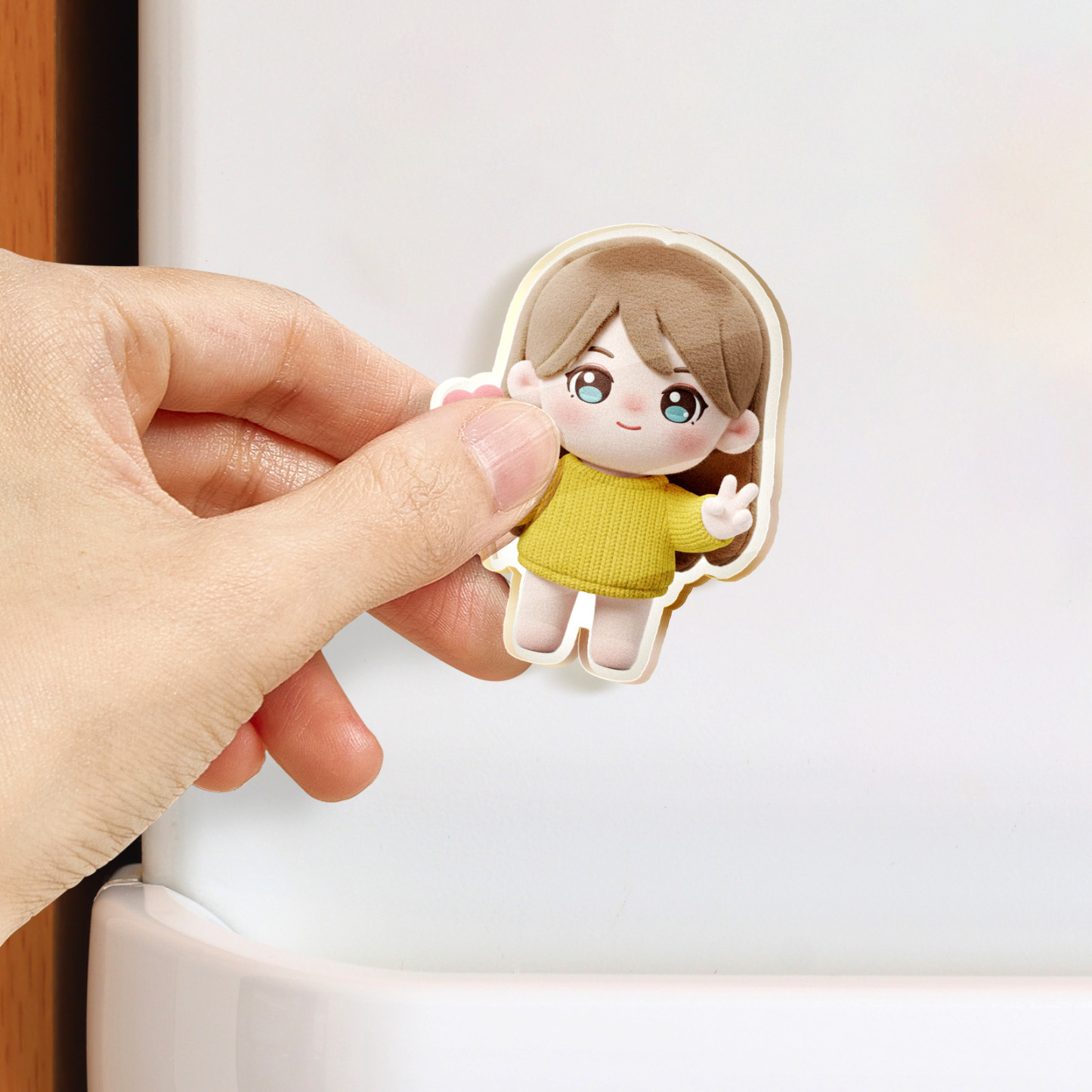 Custom Cartoon Fridge Magnet Personalized Photo Acrylic Magnet Photo Gifts for Lover