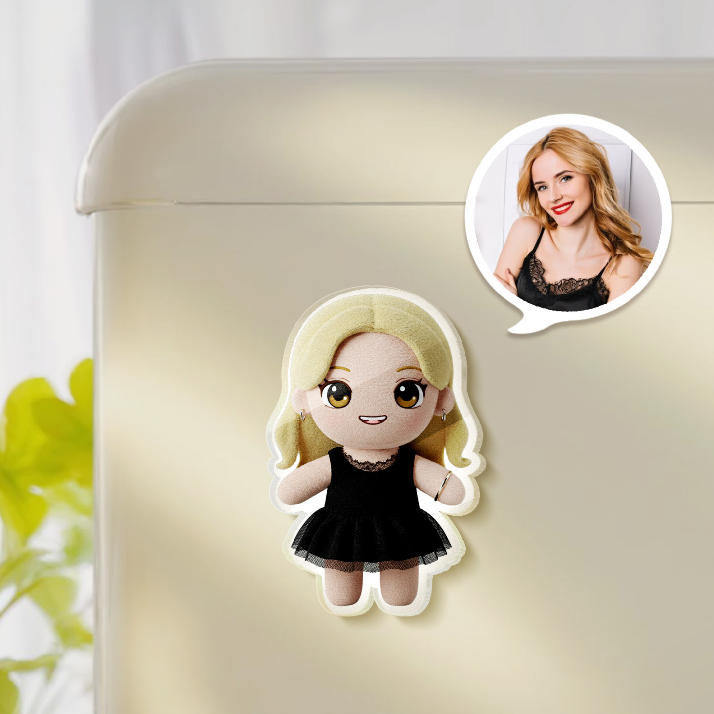 Custom Cartoon Fridge Magnet Personalized Photo Acrylic Magnet Photo Gifts for Lover