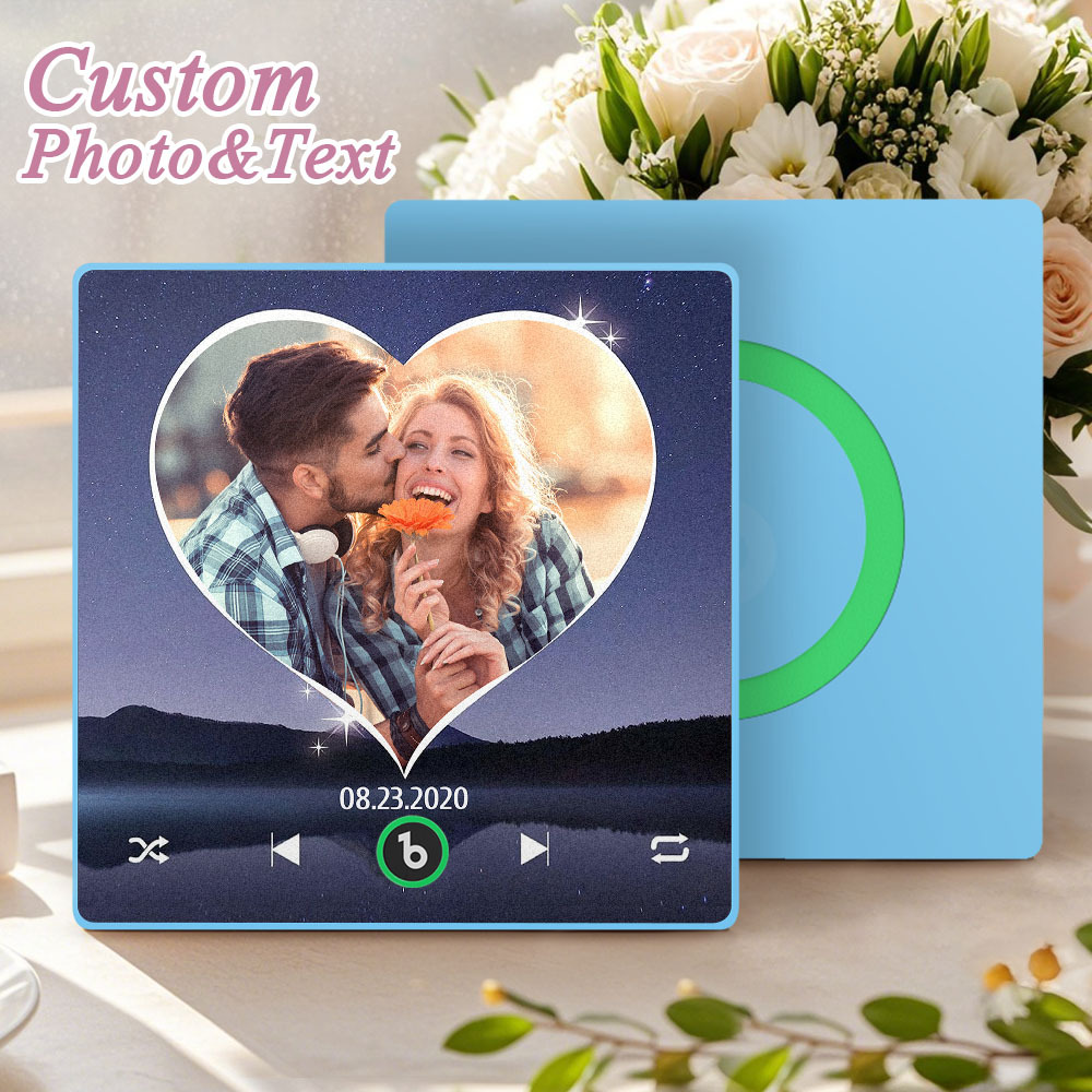Personalized Photo Music Fridge Magnet Custom Song Album Cover Refrigerator Magnet Gift for Couples
