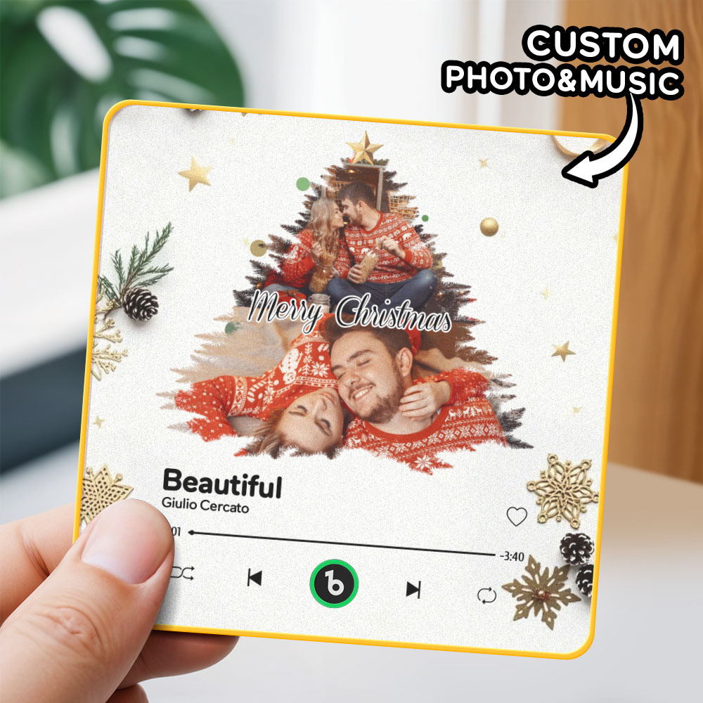 Custom Christmas Fridge Magnet Personalized Holiday Refrigerator Magnet Gift Custom Christmas Gifts