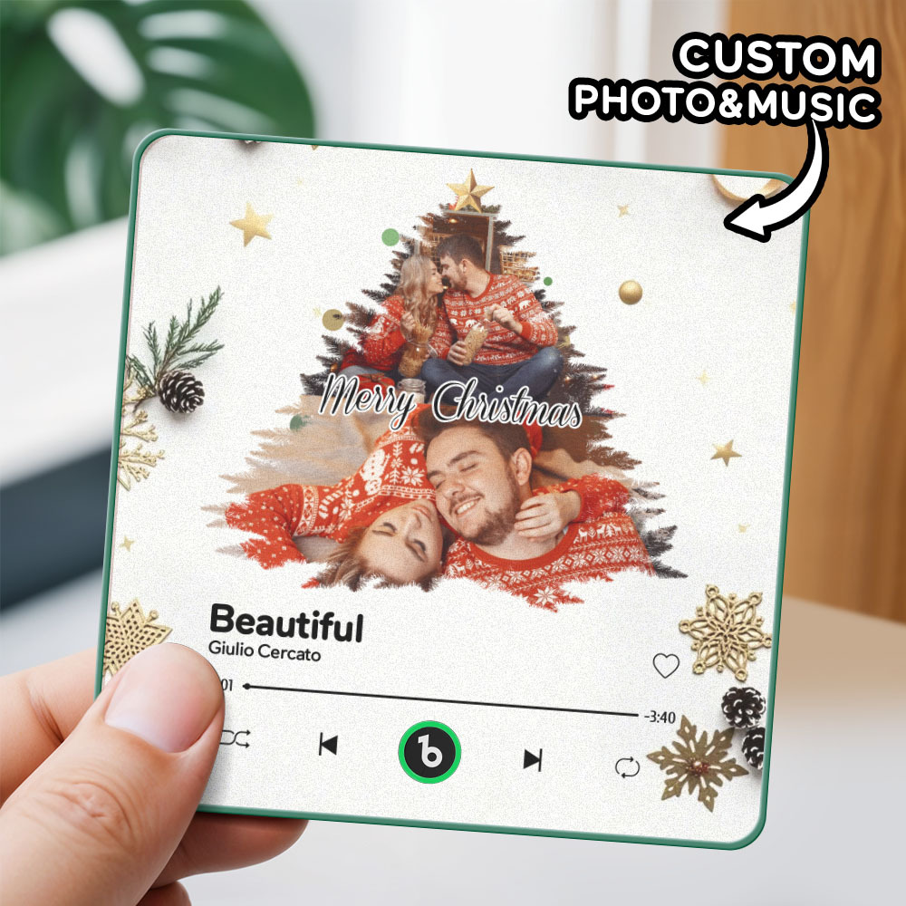 Custom Christmas Fridge Magnet Personalized Holiday Refrigerator Magnet Gift Custom Christmas Gifts