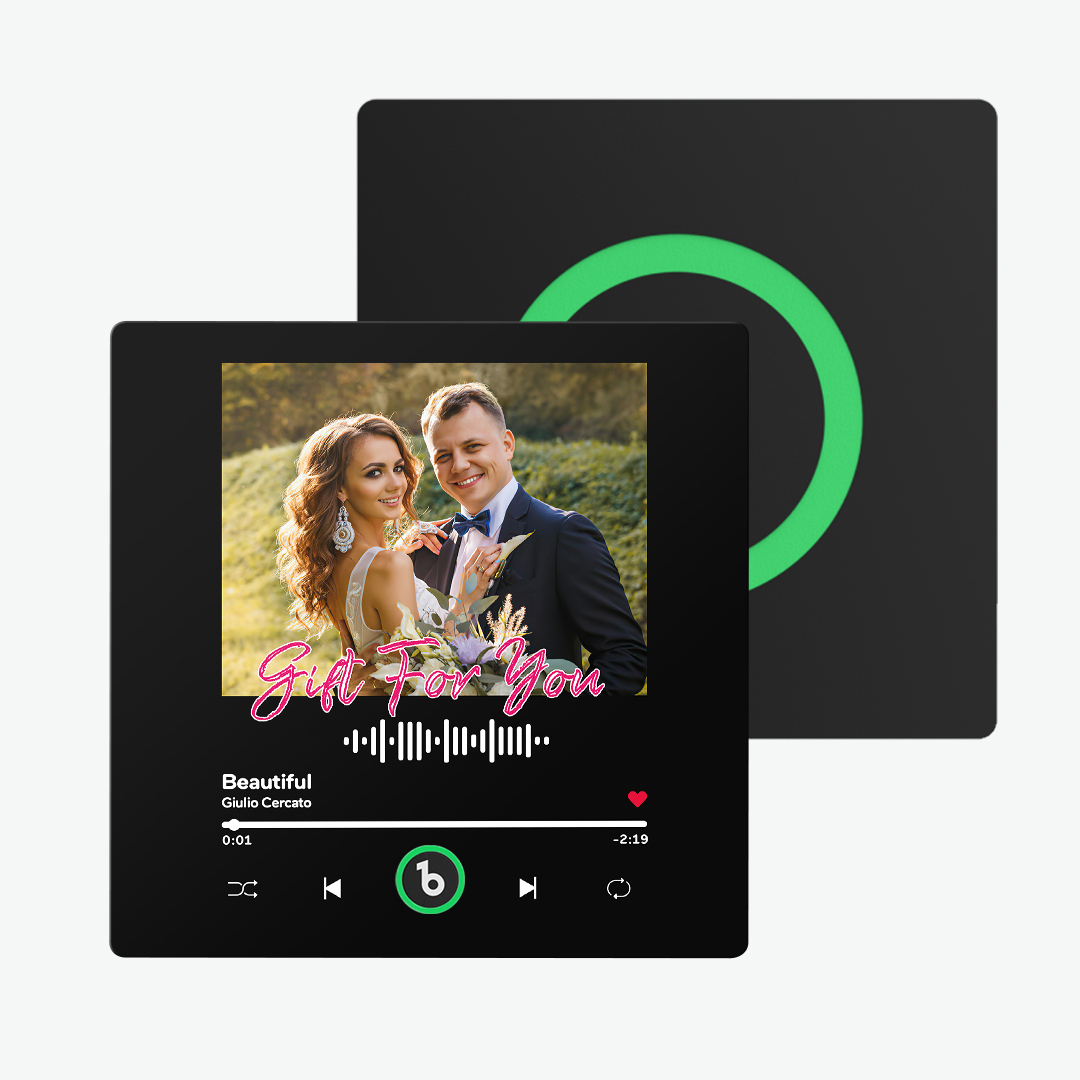 New 4.0 Upgrade Custom Music Fridge Magnet Colorful Frame Album Fridge Magnet Can Play Songs Gift for Couple