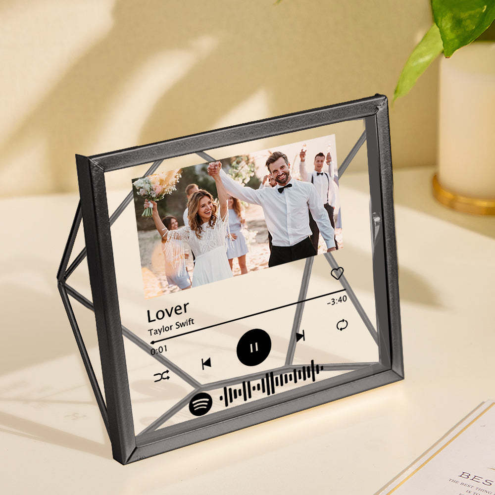 Custom Photo Spotify Acrylic Photo Frame Personalized Picture Gift - Myphotomugs