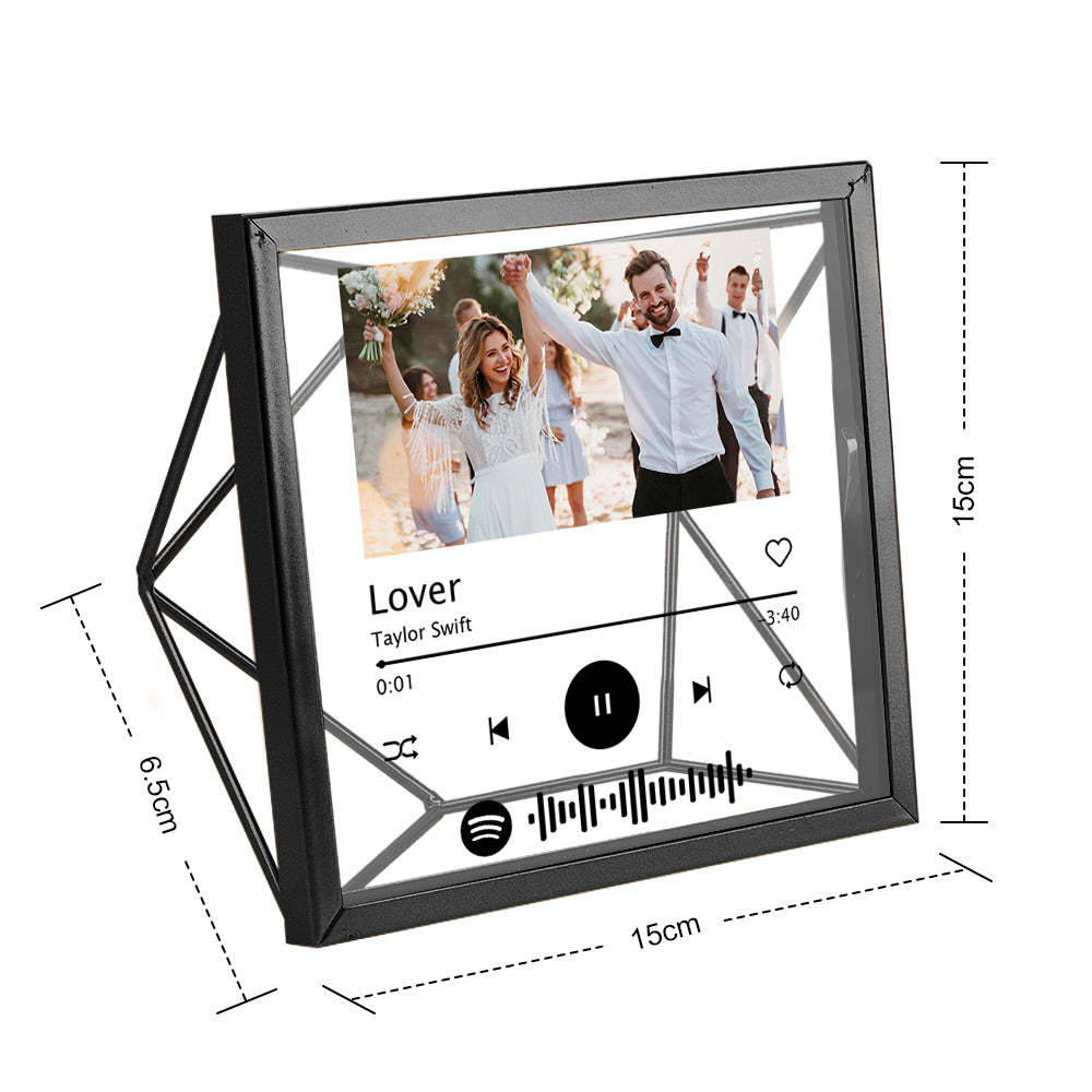 Custom Photo Spotify Acrylic Photo Frame Personalized Picture Gift - Myphotomugs