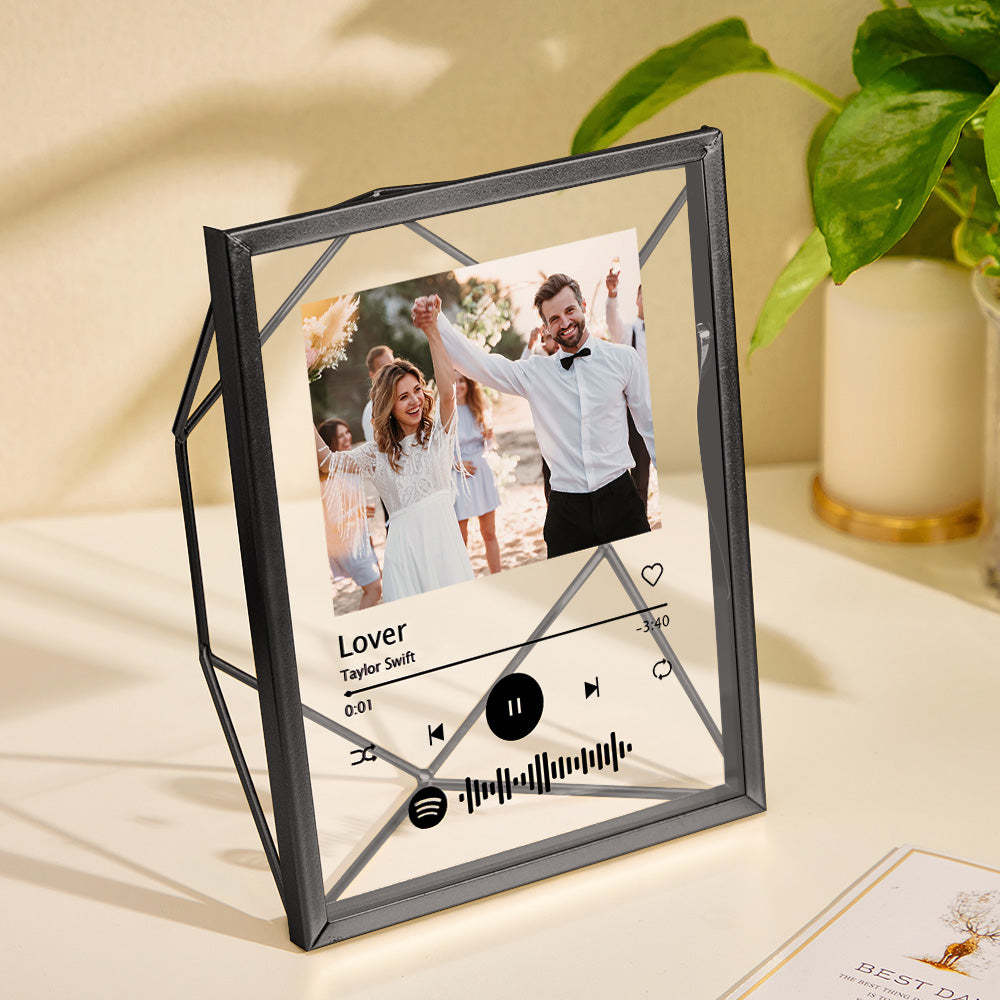 Custom Photo Spotify Acrylic Photo Frame Personalized Picture Gift - Myphotomugs
