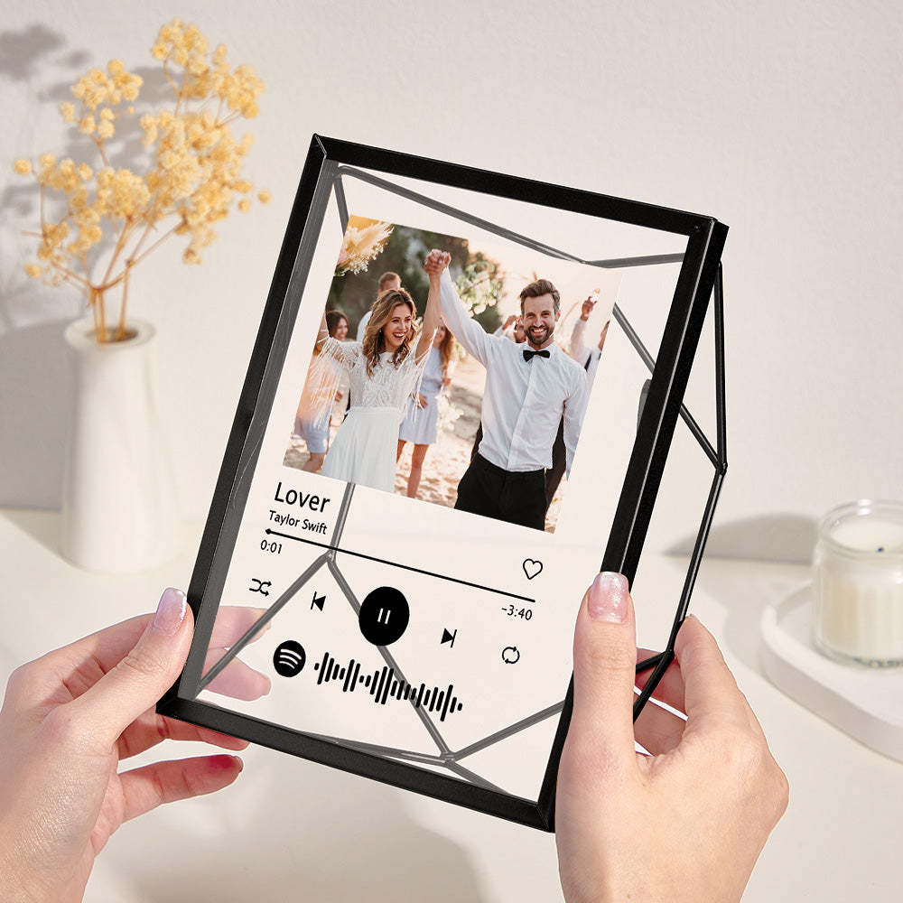 Custom Photo Spotify Acrylic Photo Frame Personalized Picture Gift - Myphotomugs