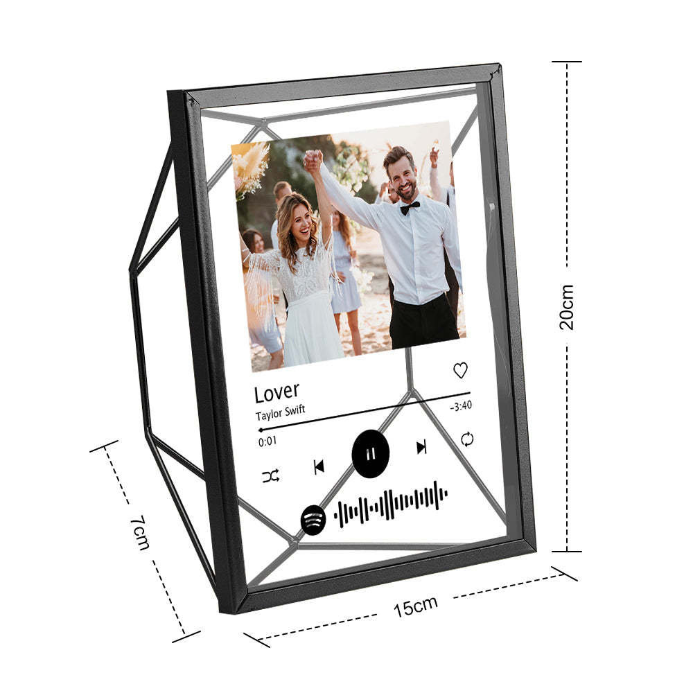 Custom Photo Spotify Acrylic Photo Frame Personalized Picture Gift - Myphotomugs