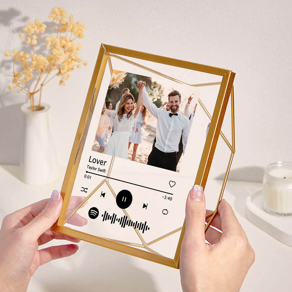 Custom Photo Spotify Acrylic Photo Frame Personalized Picture Gift - Myphotomugs