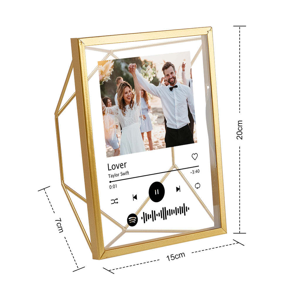 Custom Photo Spotify Acrylic Photo Frame Personalized Picture Gift - Myphotomugs