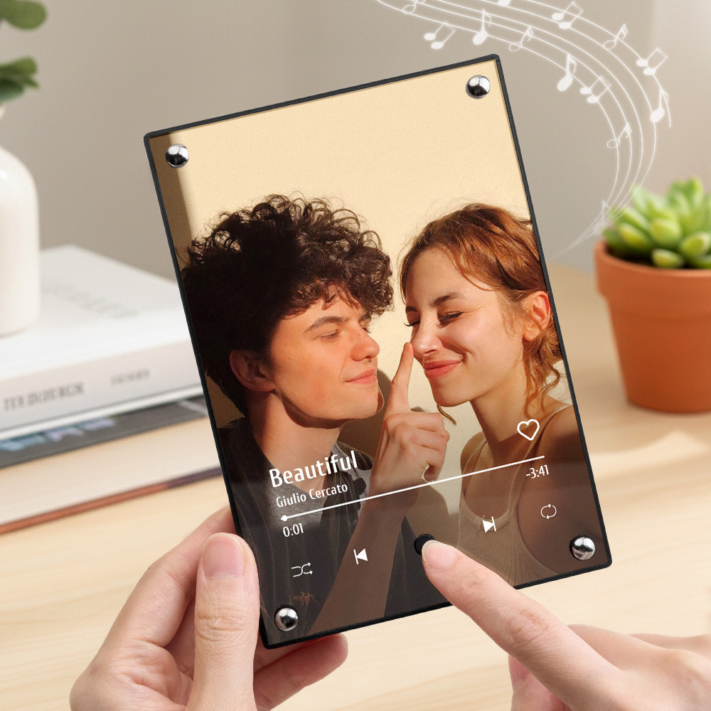 Custom Music Picture Frame Custom Spotify Frame Personalized Photo Frame Anniversary Gifts for Couple - MyPhotoMugs