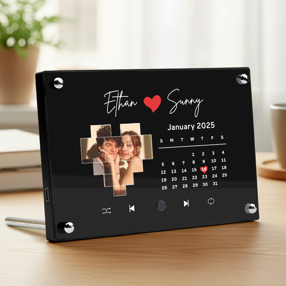 Custom Music Picture Frame Custom Spotify Frame Personalized Photo Frame Anniversary Gifts for Couple - MyPhotoMugs
