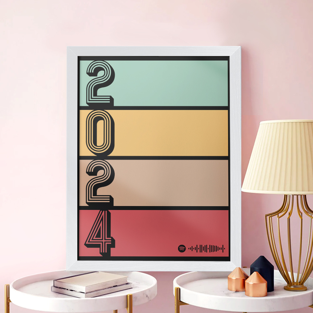 Custom Spotify Plaque Personalized Song Gift Personalized Year Plaque