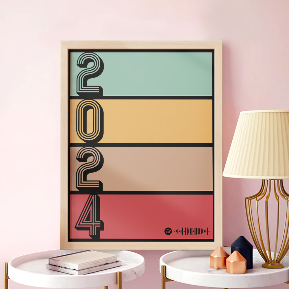 Custom Spotify Plaque Personalized Song Gift Personalized Year Plaque