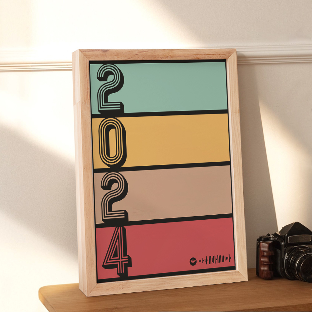 Custom Spotify Plaque Personalized Song Gift Personalized Year Plaque