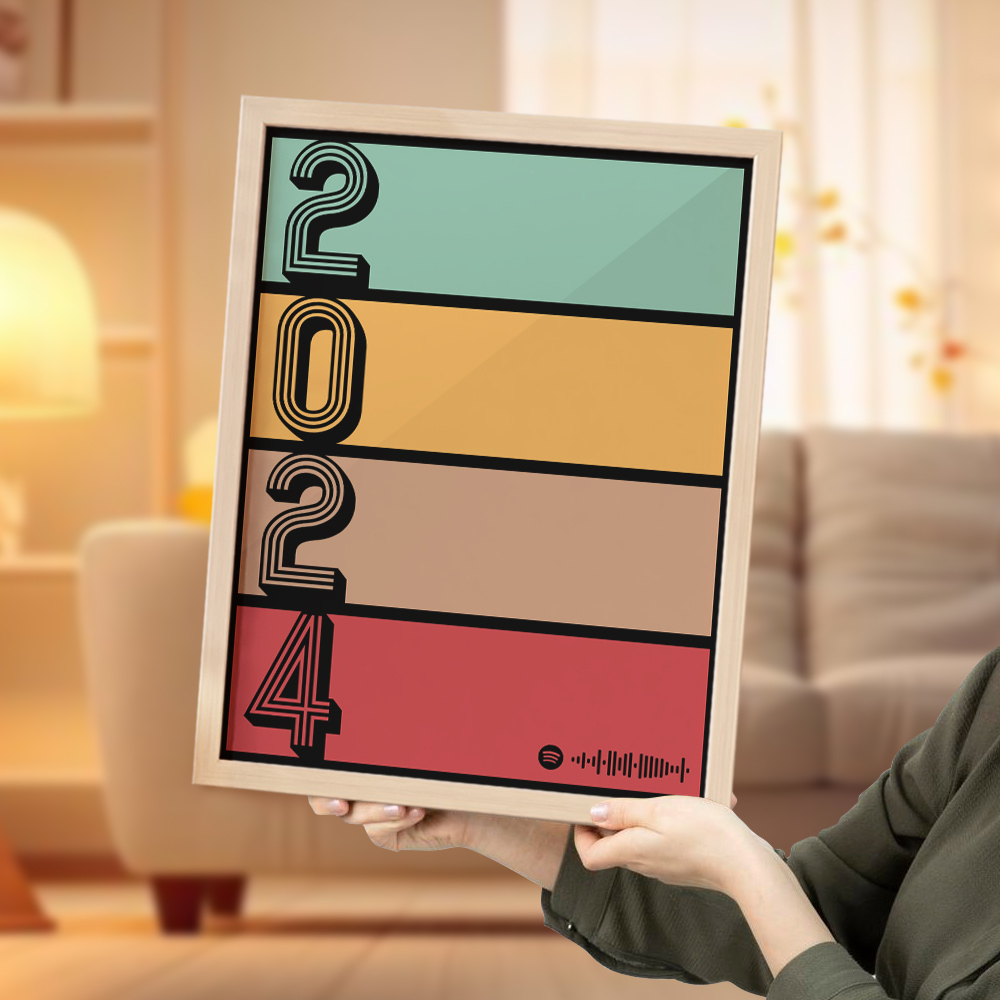 Custom Spotify Plaque Personalized Song Gift Personalized Year Plaque