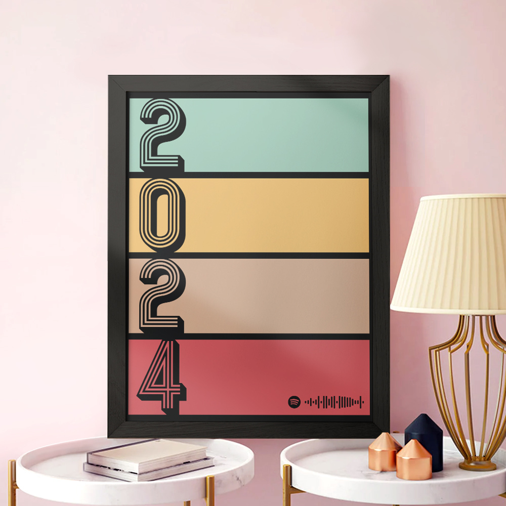 Custom Spotify Plaque Personalized Song Gift Personalized Year Plaque