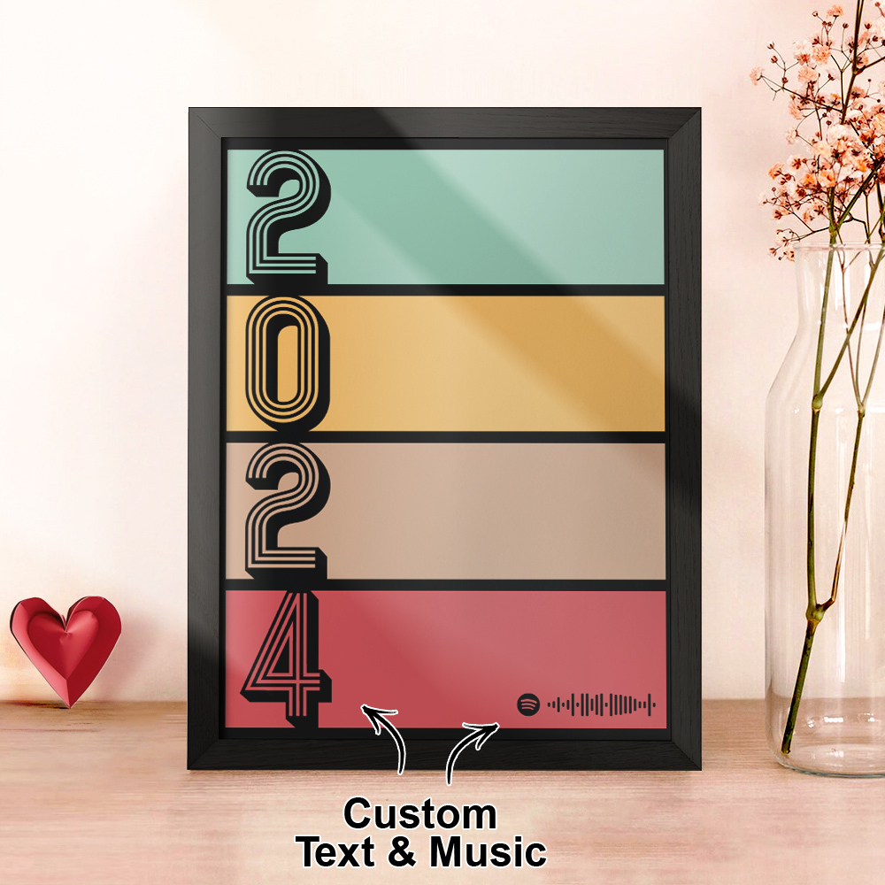 Custom Spotify Plaque Personalized Song Gift Personalized Year Plaque