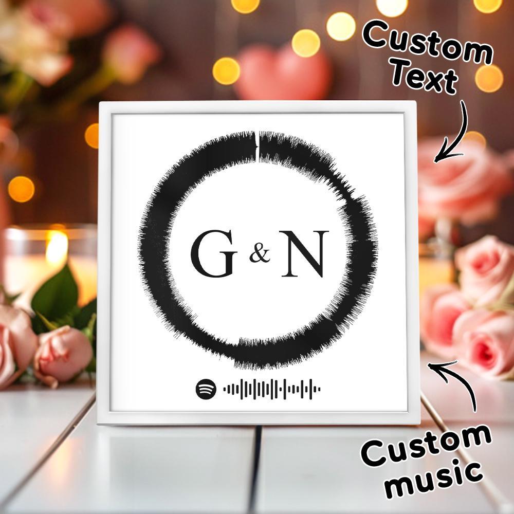 Custom Name Gifts Personalised Spotify Frame Custom Print Gifts for Lover - Myphotomugs