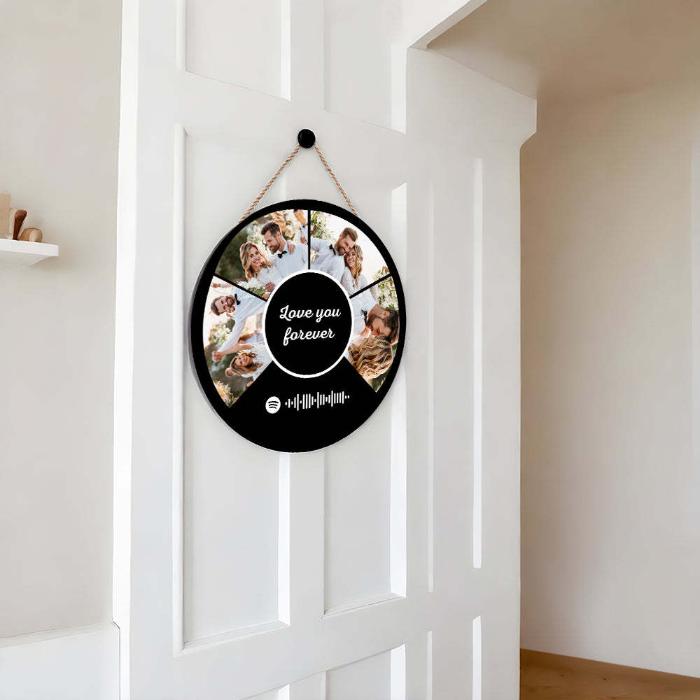 Custom Spotify Wall Decor Custom Photo Hanging Music Gifts Front Door Decor - Myphotomugs