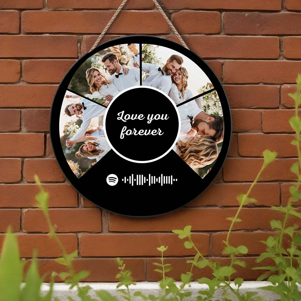 Custom Spotify Wall Decor Custom Photo Hanging Music Gifts Front Door Decor - Myphotomugs