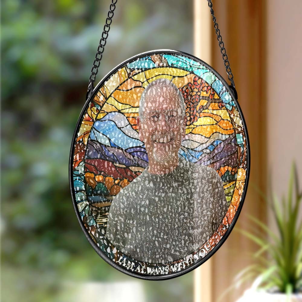 Custom Sun Catcher Memorial Sun Catcher Window Decoration for Lover - MyPhotoMugs