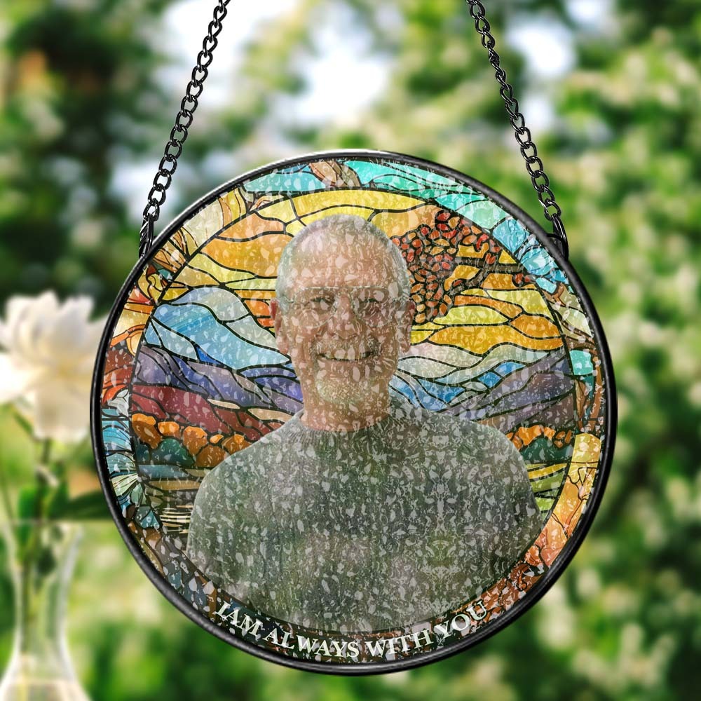 Custom Sun Catcher Memorial Sun Catcher Window Decoration for Lover - MyPhotoMugs