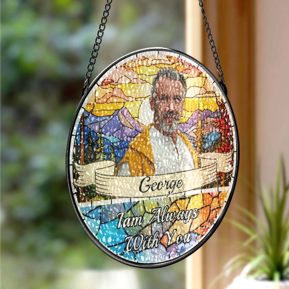 Custom Memorial Suncatcher Personalized Window  Suncatcher Sympathy Gift For Family - MyPhotoMugs