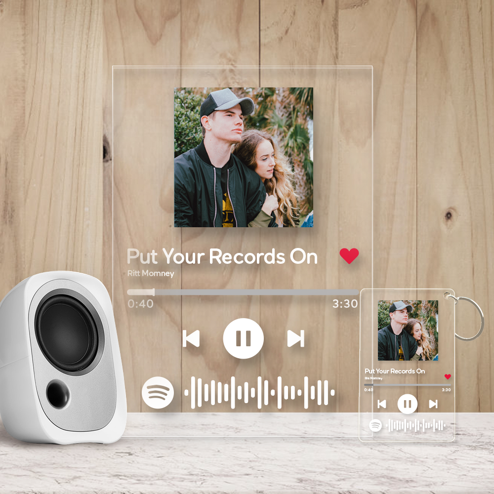 Music Plaque & Keychain Set