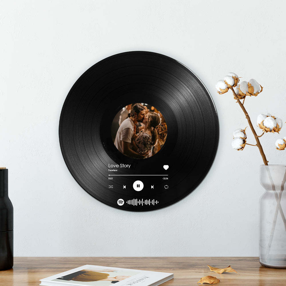 Custom Scannable Spotify Vinyl Record Personalized Music Decoration Bedroom or Living Room - MySpotifyGiftsUK