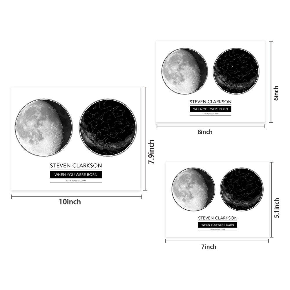Custom Moon Phase Print Anniversary Gift - Myphotomugs