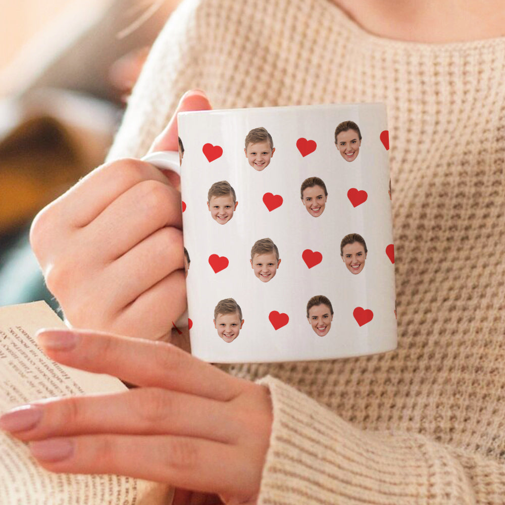 Personalized Face Mug Custom Photo Mug Your Dogs Face Mug for Dad