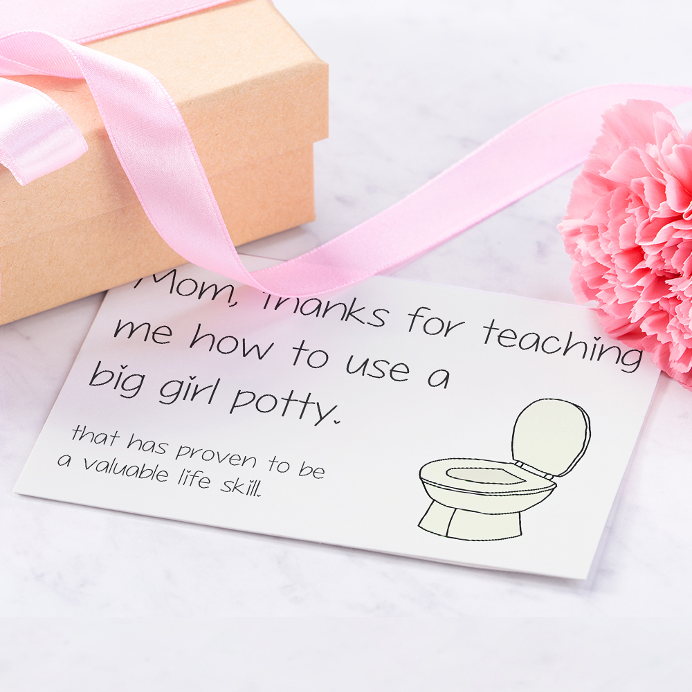 Funny Mother's Day Card Mothers Day Card Big Girl Potty Card