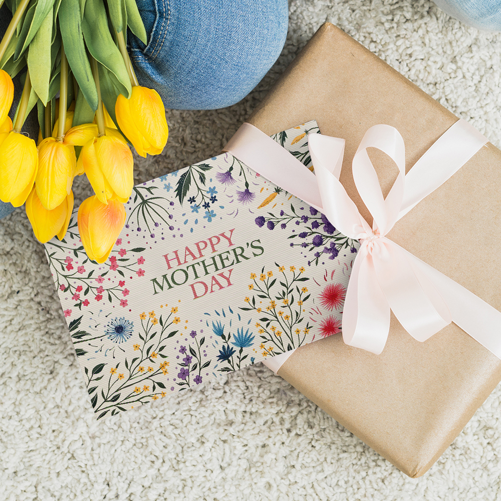 Happy Mother’s Day Card Mother’s Day Card for Mom Watercolour Card